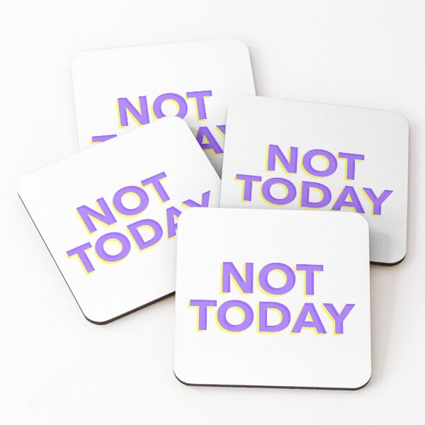 Item preview, Not Today - Blue and Yellow  designed and sold by stephenop92.