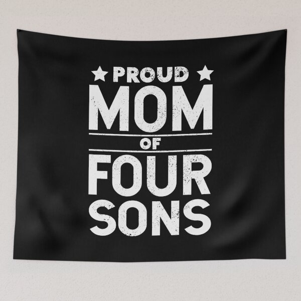 Item preview, Proud Mom of 4 Sons - Boy mom & Mom of boys, Mom and Son designed and sold by LookFrog.