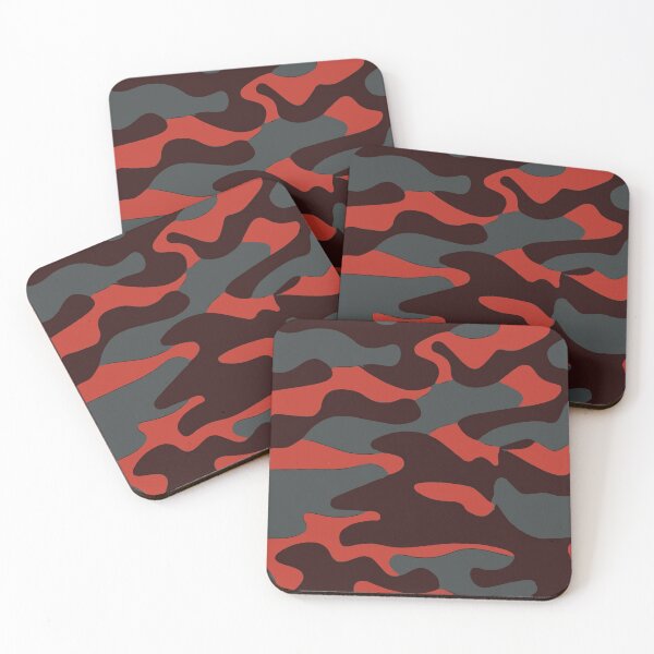 Item preview, Camouflage Modern Crass Design Red Black Camo Art designed and sold by Shirtilike.