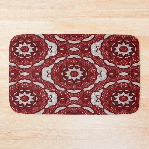 Item preview, Red and White Rave Mosaic Print designed and sold by Manic-Spider.