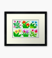 FLOWERS GALLERY Framed Print