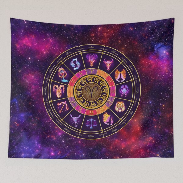 Item preview, Aries Zodiac Lightburst - Circle designed and sold by ifourdezign.