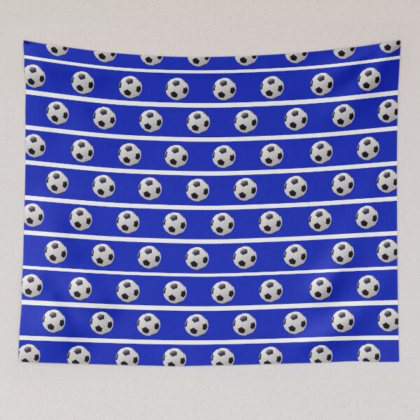 Item preview, Football Mid Blue & White - FOOT0006 designed and sold by 3-Starfish.