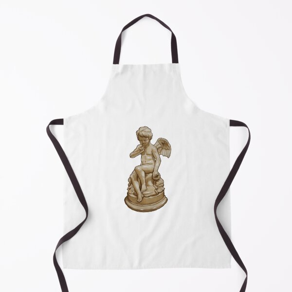 Item preview, Statue of Little Cherub Stone Angel, Sepia Colors designed and sold by JoyfulWhimsy.