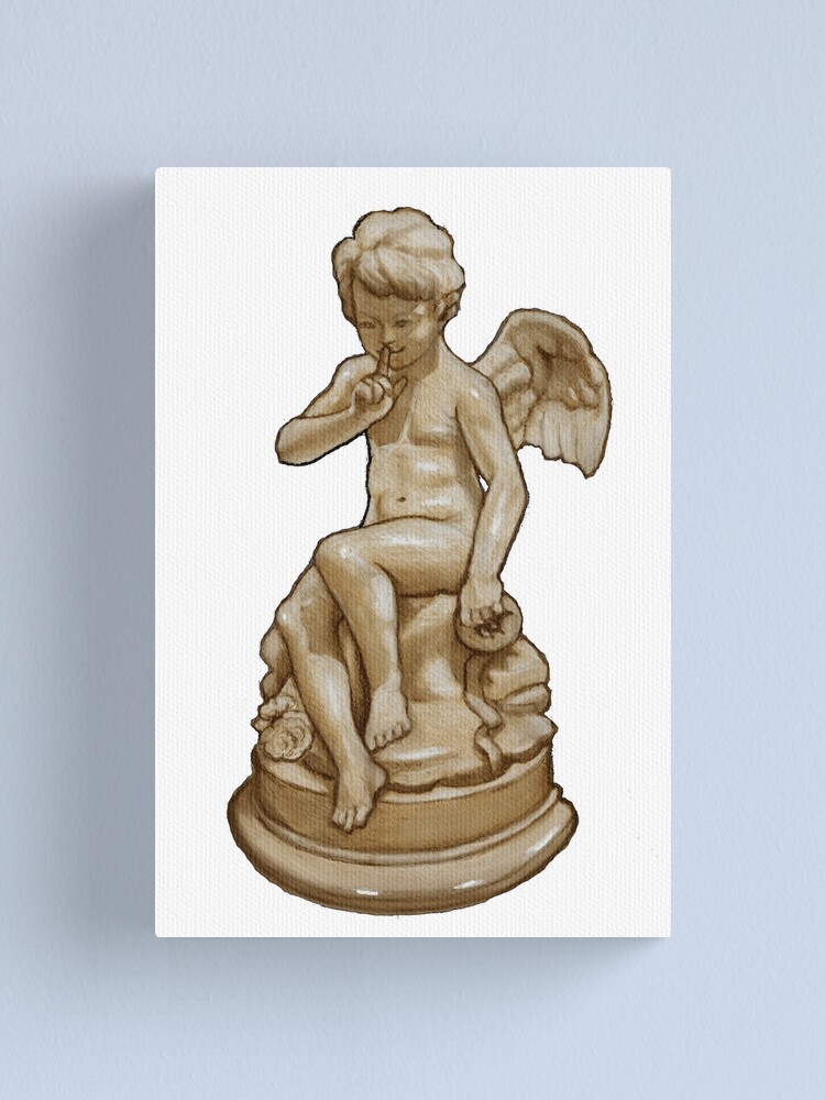 Tableau sur toile Petit ange figurine 