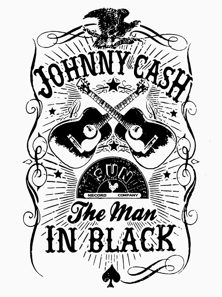 "Johnny Cash The Man in Black Vintage. Johnny Cash Mugshot. Music