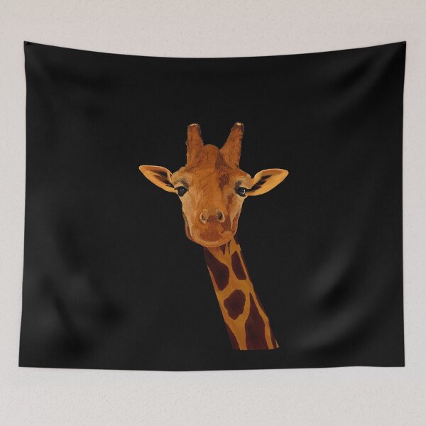 Item preview, Giraffe (black background) designed and sold by Arts and Herbs.