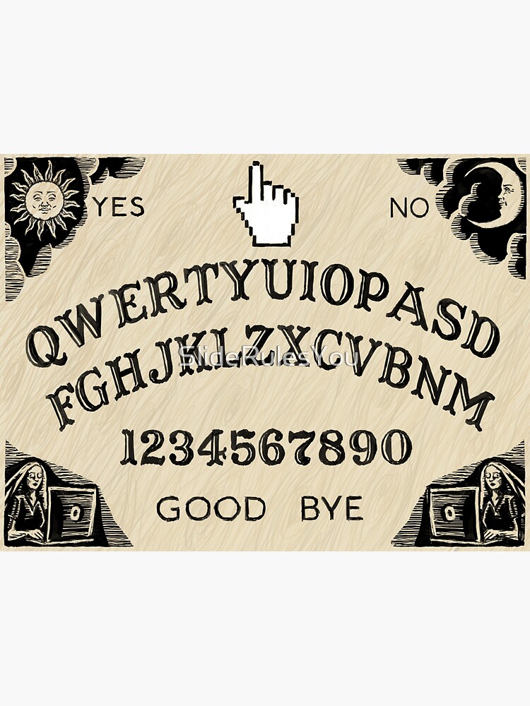 QWERTY Ouija Board by SlideRulesYou