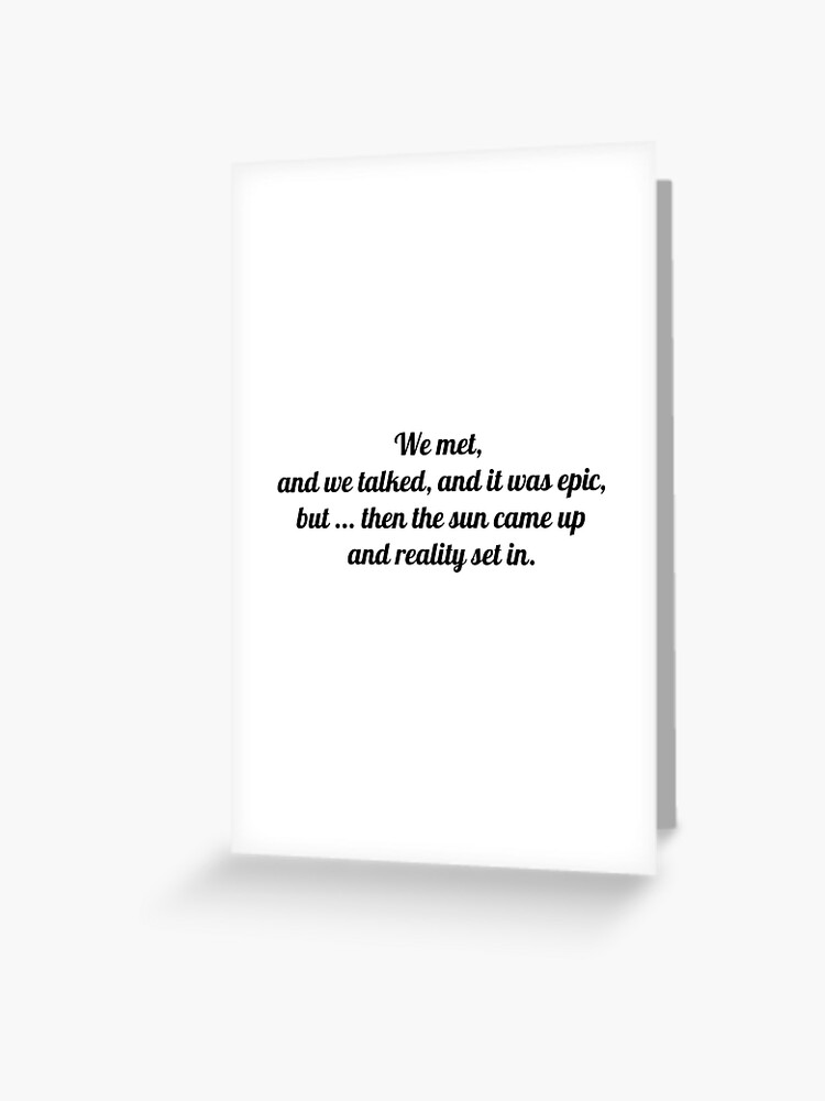 nous nous sommes rencontres