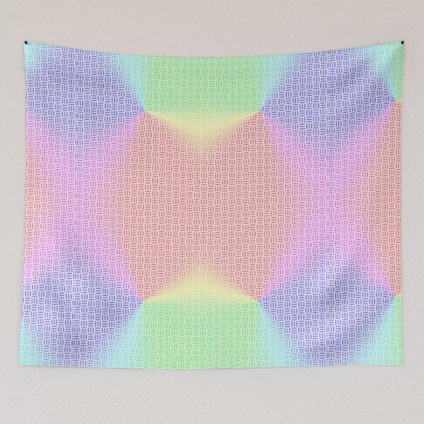 Item preview, rainbow wool pattern designed and sold by MuddyPigArt.