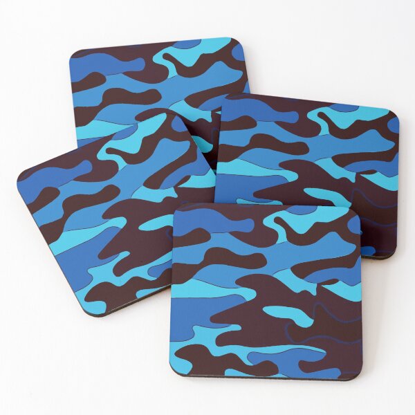 Item preview, Camouflage Modern blatant design blue in blue camo art designed and sold by Shirtilike.