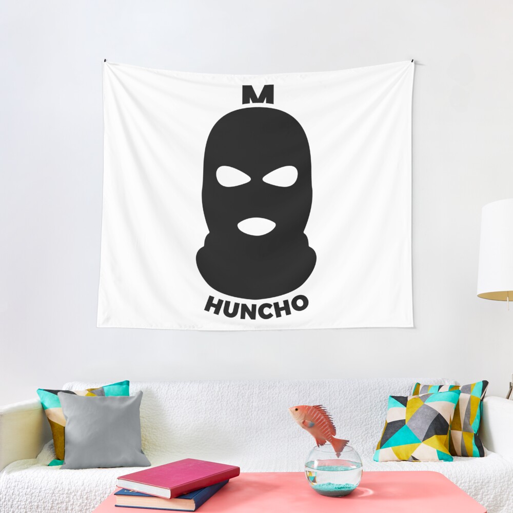 "M HUNCHO MASK" Tapestry for Sale by mandemkings Redbubble