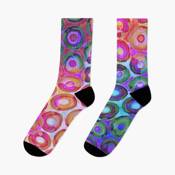 Item preview, Rainbow Circle Geometric Pattern designed and sold by LaurenWDesigns.