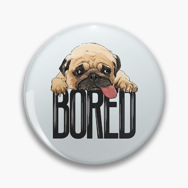 Item preview, Funny lazy  Bored Pug  designed and sold by Tee Inspiration.