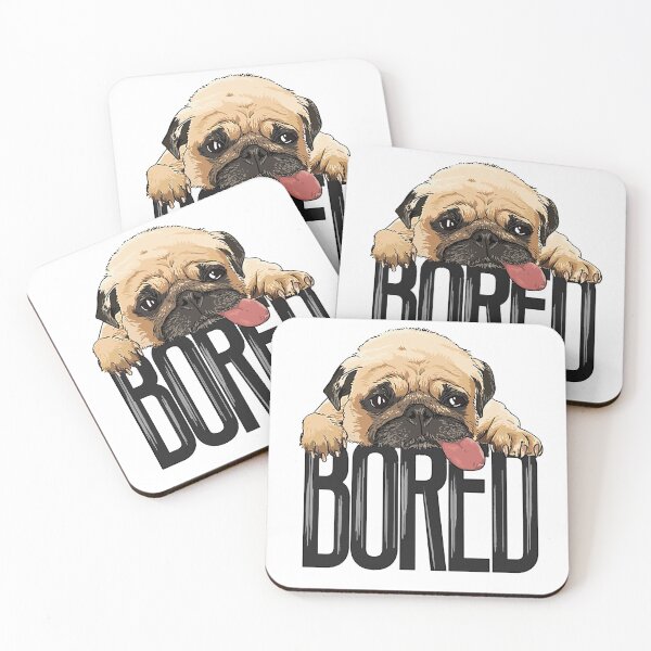 Item preview, Funny lazy  Bored Pug  designed and sold by Tee Inspiration.