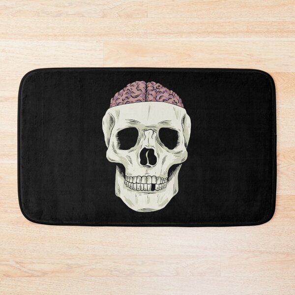Item preview, Skull showing Brain designed and sold by blacksnowcomics.