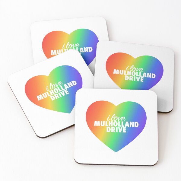 Item preview, I Love Mulholland Drive Pride Rainbow Heart designed and sold by modeoftravel.