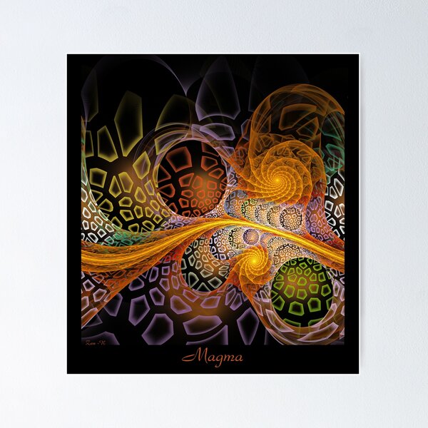 Item preview, Magma Super Flow Fractal Art designed and sold by Zen-Rt.