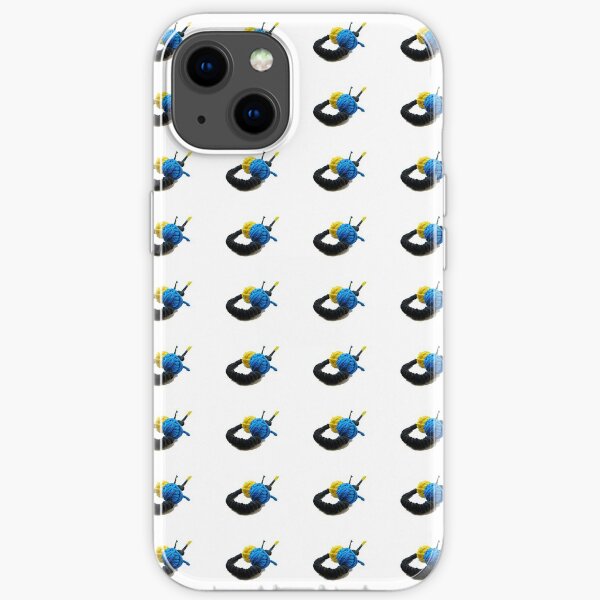 JUMPING COLORS - blue and yellow on a ring - iPhone Soft Case