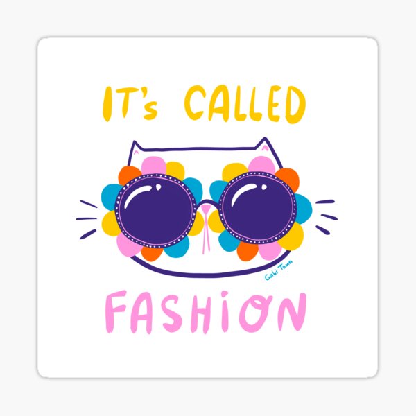 Fashion Diva Cat Sticker