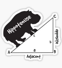 Hippotenuse Triangle Sticker