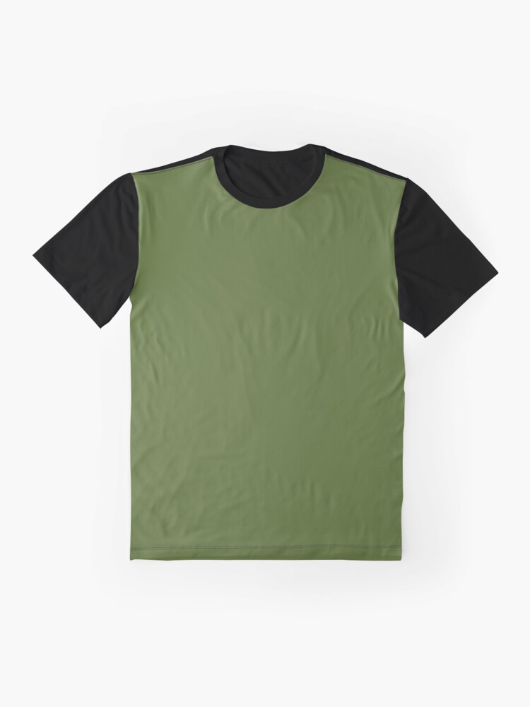 Khaki Green Solid Color Decor | Graphic T-Shirt