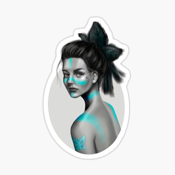 Blue Ballerina Sticker