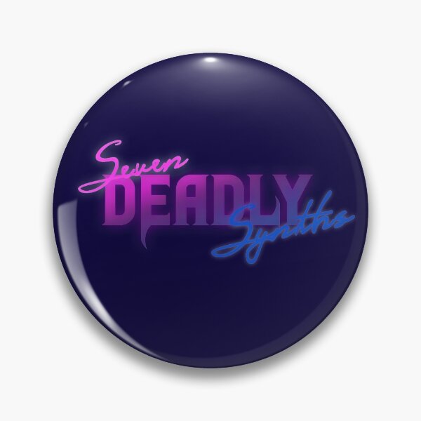 Item preview, Seven Deadly Synths Logo designed and sold by octopunkmedia.