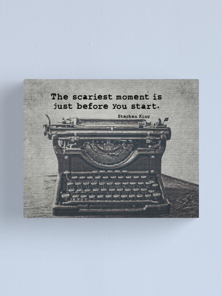 Alternate view of Writing According To King Canvas Print