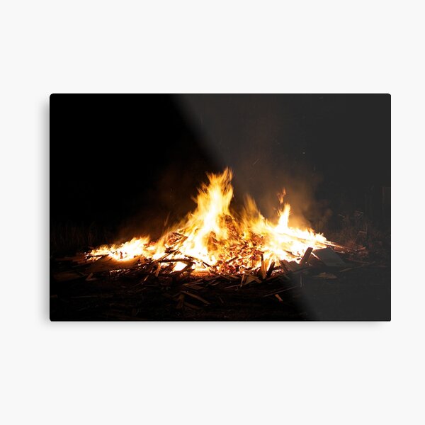 Roaring Bonfire Metal Print