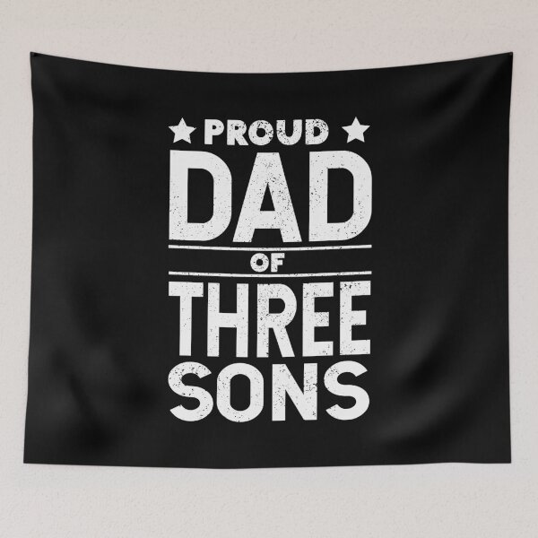Item preview, Proud DAD of 3 Sons - For Dad of boys, boy dad designed and sold by LookFrog.