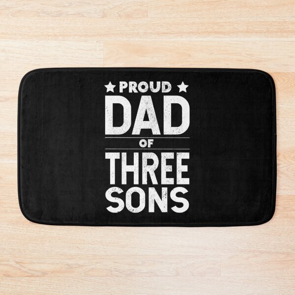 Item preview, Proud DAD of 3 Sons - For Dad of boys, boy dad designed and sold by LookFrog.