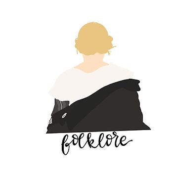 Bibble Folklore Taylor Swift Album Cover Sticker for Sale by jillian943