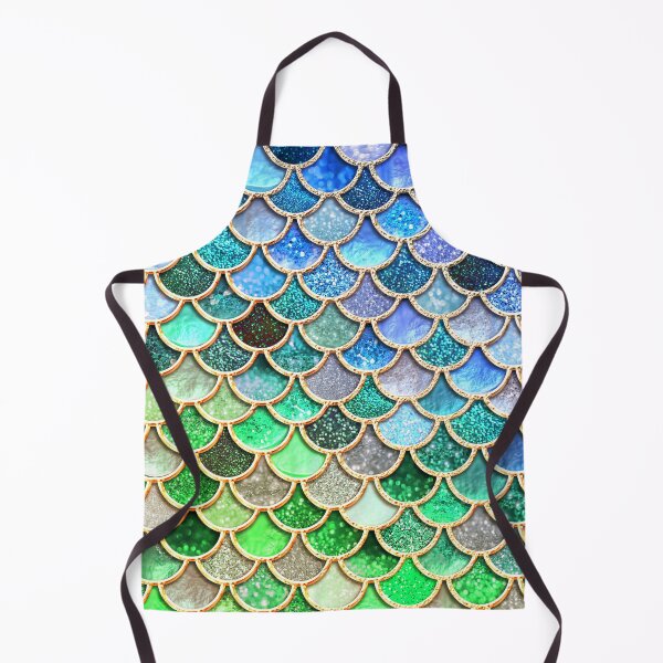 Item preview, Green Emerald And Blue Mermaid Scales designed and sold by MysticMarble.