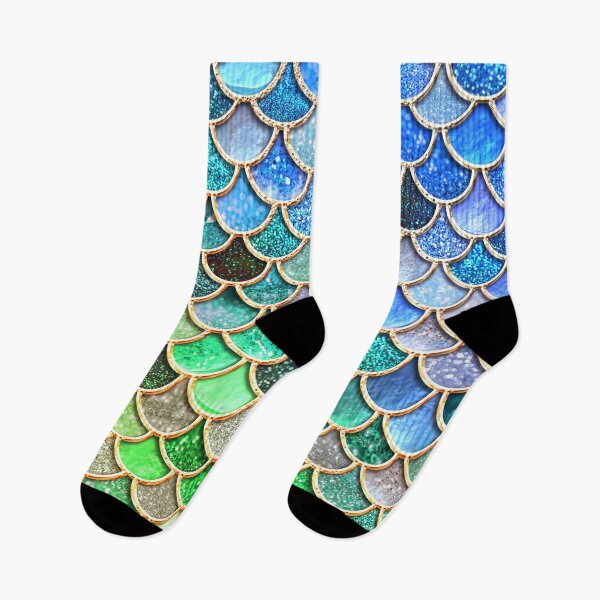 Item preview, Green Emerald And Blue Mermaid Scales designed and sold by MysticMarble.