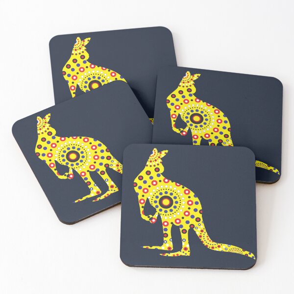 Item preview, Australian aboriginal kangaroo art design designed and sold by anins-azuree.