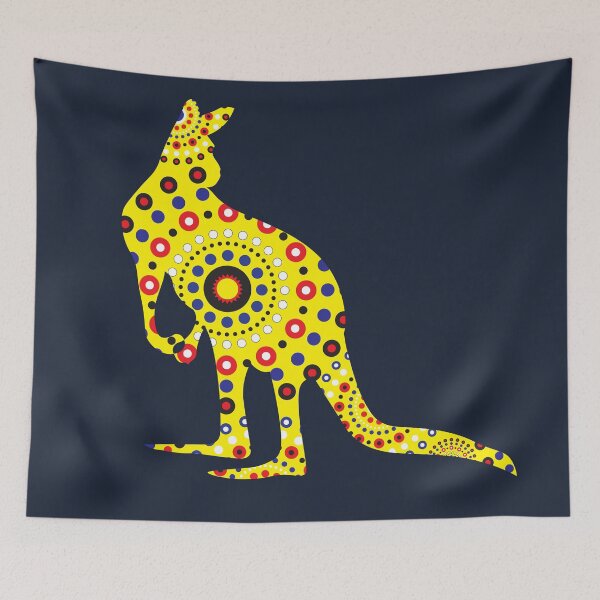 Item preview, Australian aboriginal kangaroo art design designed and sold by anins-azuree.