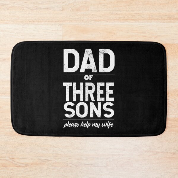 Item preview, Dad of 3 sons help my wife - For Dad of boys, boy dad designed and sold by LookFrog.