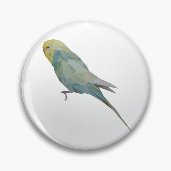 Item preview, Budgie polygonal art designed and sold by ShadowstarArt.