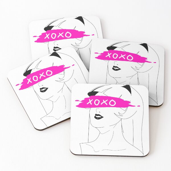 Item preview, Cool pink anime girl hugs and kisses designed and sold by CuteTees19.
