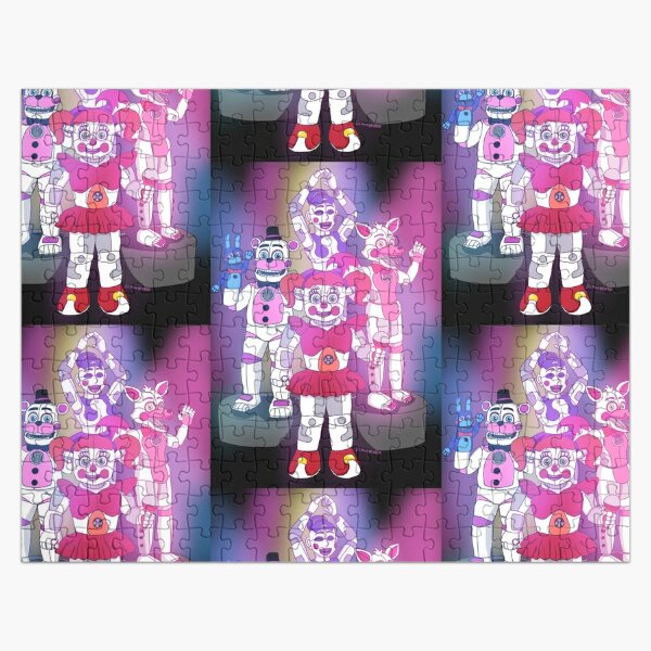 Solve Fnaf 5 - All animatronics jigsaw puzzle online with 45 pieces