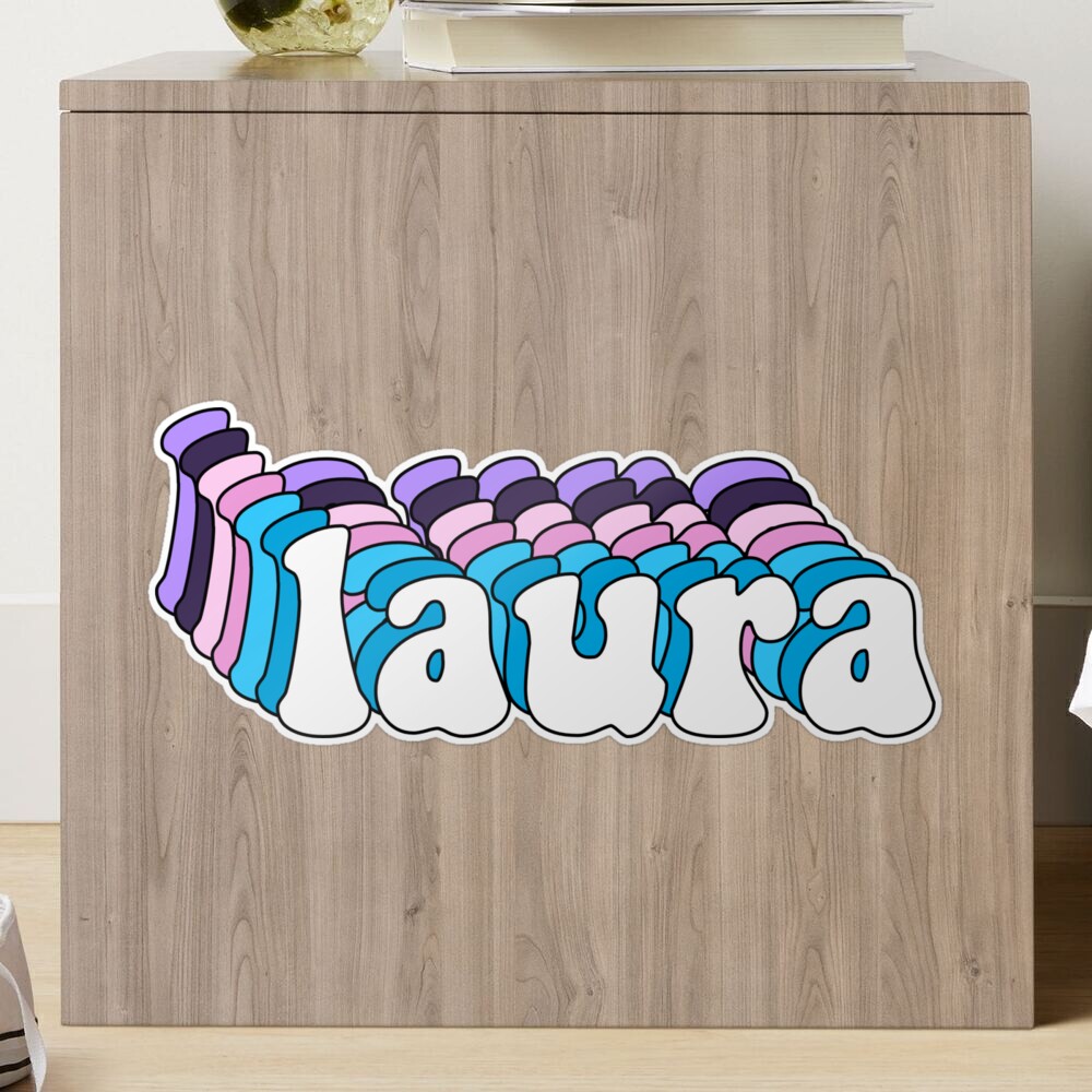 laura name sticker Sticker for Sale by mugs