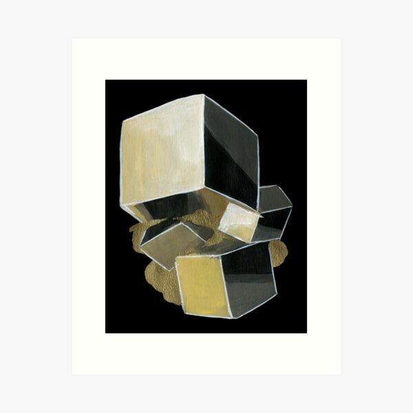 Pyrite - Cubic Crystal Art Print