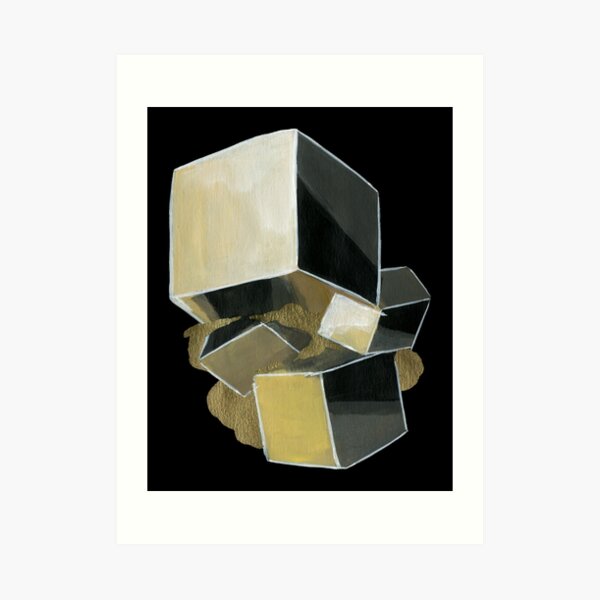 Pyrite - Cubic Crystal Art Print
