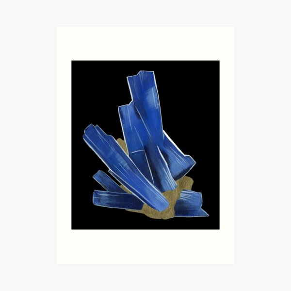 Kyanite - Bladed Crystal Art Print