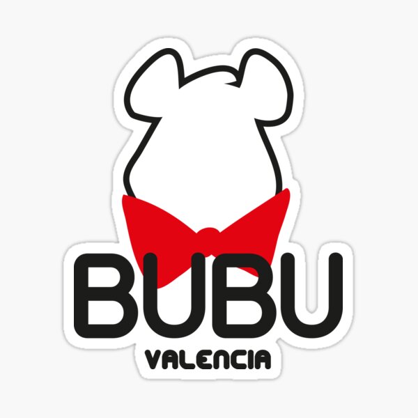 Bubu logo (for light colours) Sticker