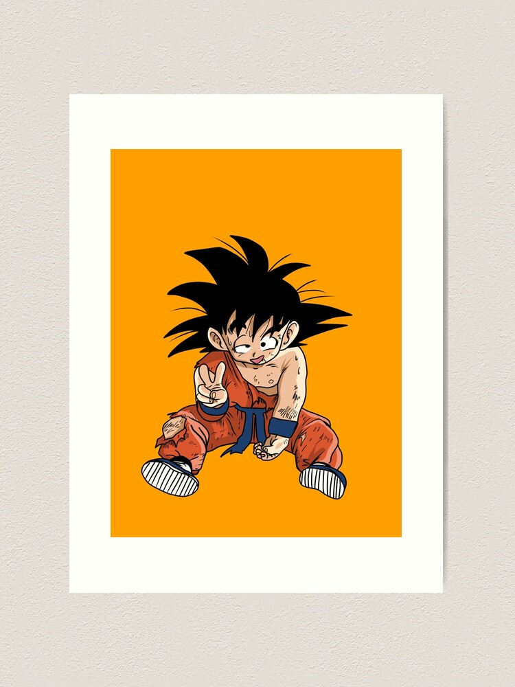 Teen Son Goku Drawing Art Print by TheAsura