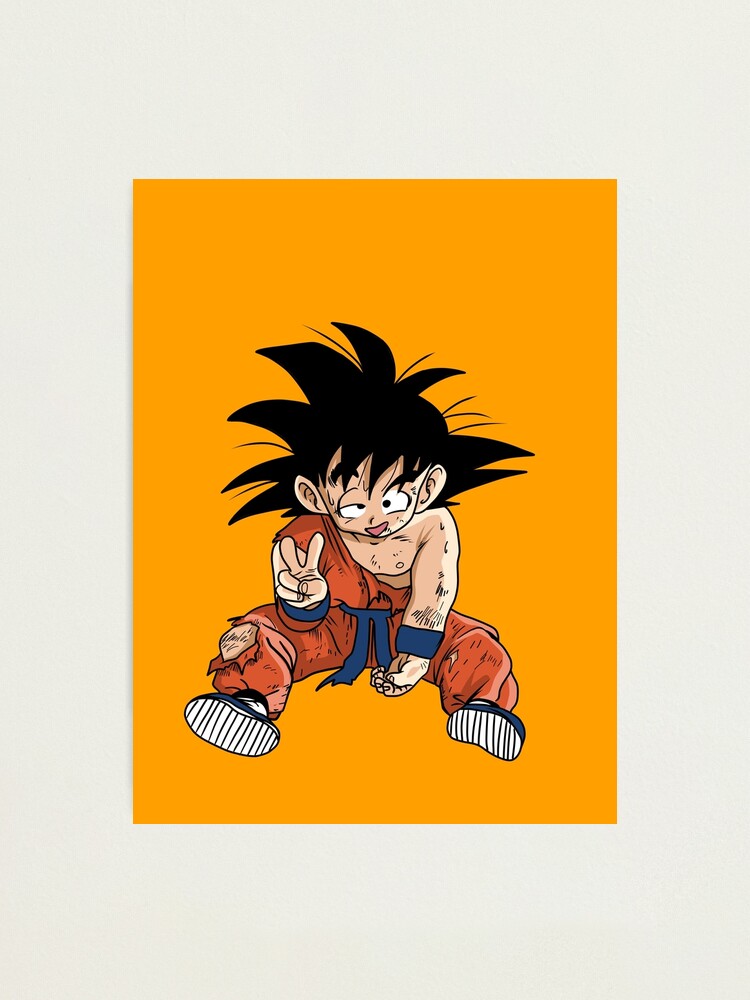 Impression photo for Sale avec l'œuvre « Dragonball Z Son Goku art