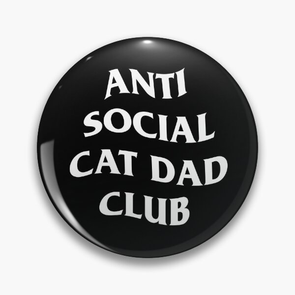 Item preview, anti social cat dad club designed and sold by goodnfresh.