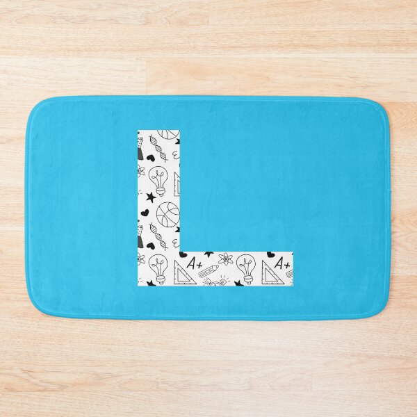 Item preview, Back to School Pattern Letter L Personalize Monogram (Blue) designed and sold by sinceanna.
